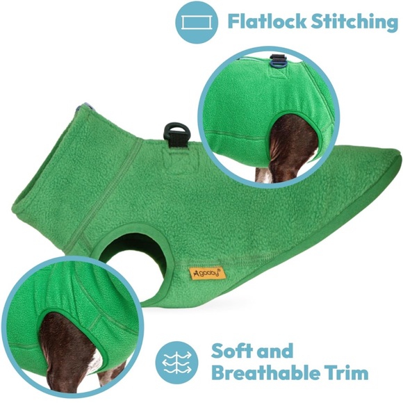 NWT Gooby Half Zip Up Fleece Vest Dog Sweater X-Large - Picture 4 of 5